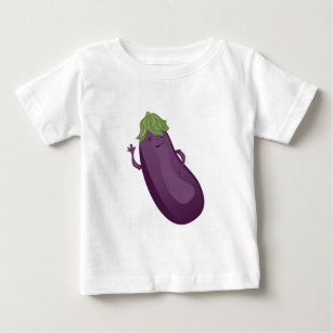 T-shirt Pour Bébé Aubergine