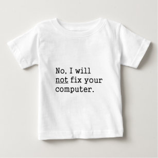 T-shirt Pour Bébé Aucun je aucune difficulté votre cadeau nerd de
