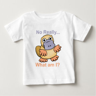T-shirt Pour Bébé Aucun vraiment… Quel suis-je ? Ornithorynque