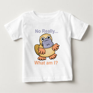 T-shirt Pour Bébé Aucun vraiment… Quel suis-je ? Ornithorynque