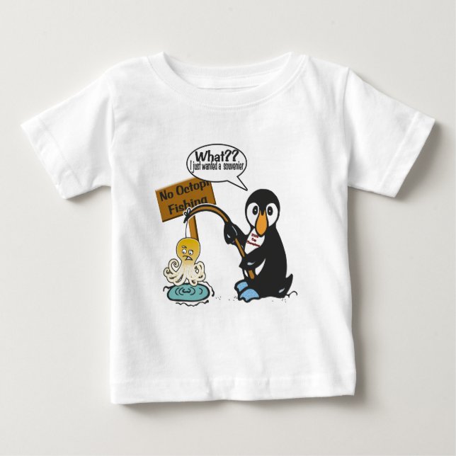 T-shirt Pour Bébé Aucune pêche de poulpes (Devant)