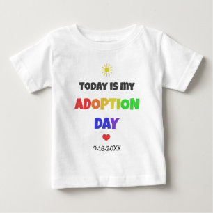T-shirt Pour Bébé Aujourd'hui est ma chemise datée lumineuse de jou