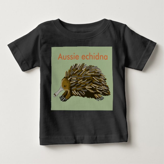 T-shirt Pour Bébé Aussie echidna (Devant)