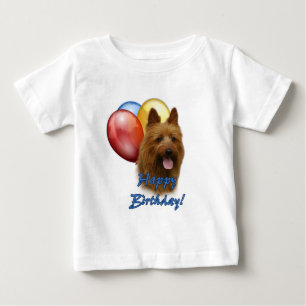 T-shirt Pour Bébé Aussie Terrier Joyeux Ballons d'anniversaire