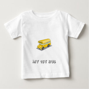 T-shirt Pour Bébé Autobus scolaire jaune