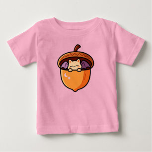 T-shirt Pour Bébé Autocollant Halloween Chauve-Souris Gland