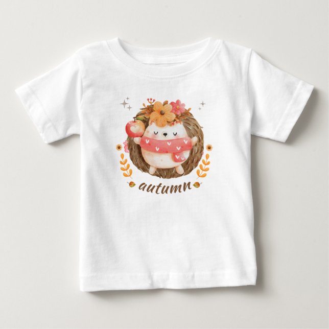 T-shirt Pour Bébé automne (Devant)