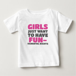 T-shirt Pour Bébé Autonomisation Les filles veulent avoir des droits