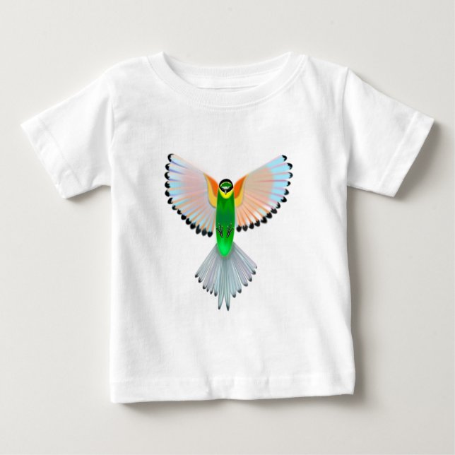 T-Shirt pour bébé aux couleurs d'oiseaux (Devant)