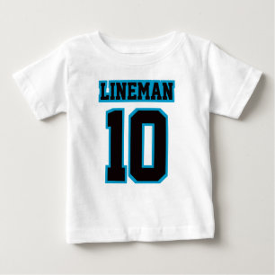 T-shirt Pour Bébé Avant BLANC BLEU BLEU Football Col Col Col Col