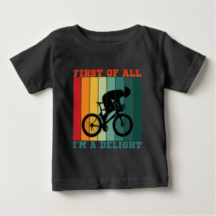 T-SHIRT POUR BÉBÉ AVANT TOUT JE SUIS UN PLAISIR 