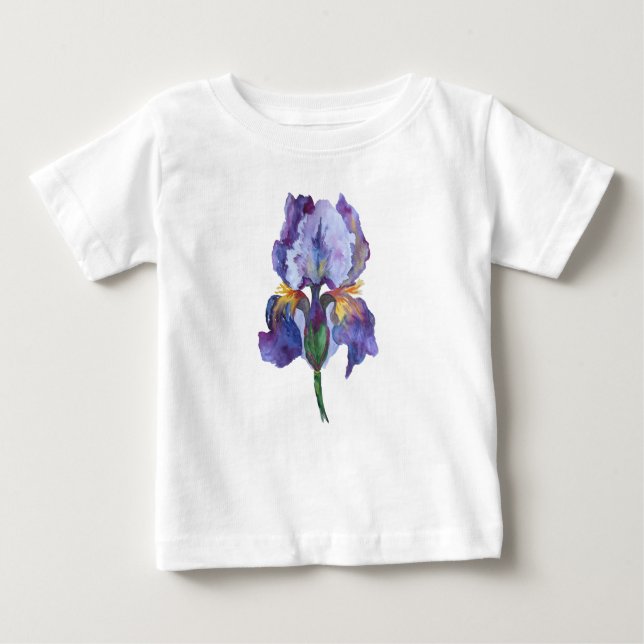 T-shirt pour bébé avec joli imprimé. (Devant)