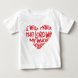 T-shirt Pour Bébé Avec tout mon coeur
