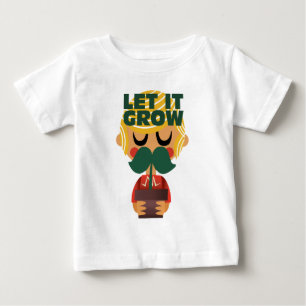 T-shirt Pour Bébé Aventure de croissance de moustache