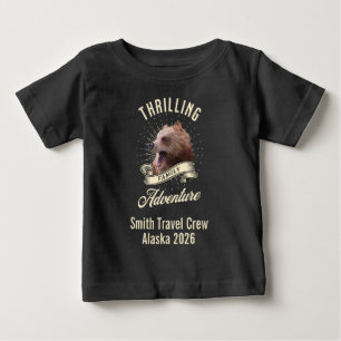 T-shirt Pour Bébé Aventure de la famille d'ours personnalisée pour l