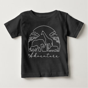 T-shirt Pour Bébé Aventure et Safari en Afrique