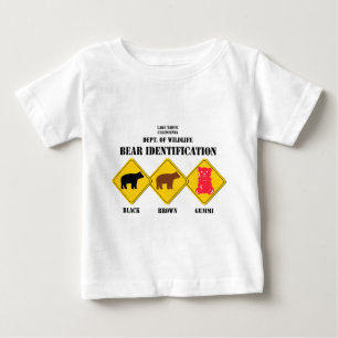 T-shirt Pour Bébé Avertissement d'ours de Gummi - faune de Tahoe