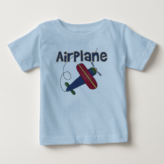 T-shirt Pour Bébé Avion de vol d'avion (Devant)