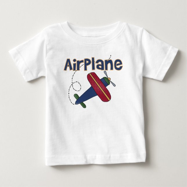 T-shirt Pour Bébé Avion de vol d'avion (Devant)