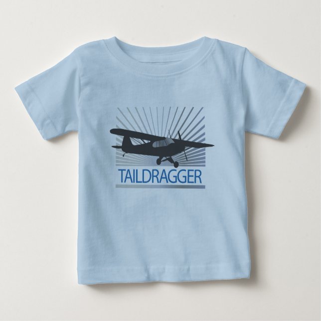 T-shirt Pour Bébé Avion Taildragger (Devant)