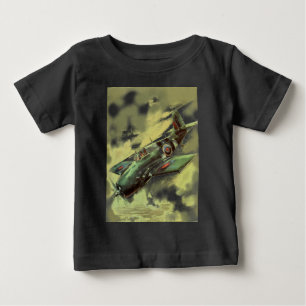 T-shirt Pour Bébé Avion vintage