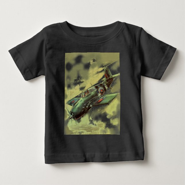 T-shirt Pour Bébé Avion vintage (Devant)