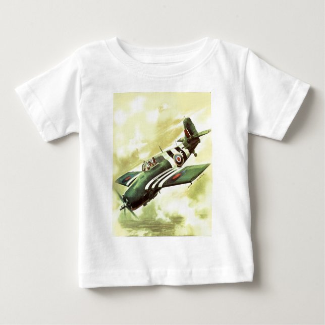 T-shirt Pour Bébé Avion vintage (Devant)