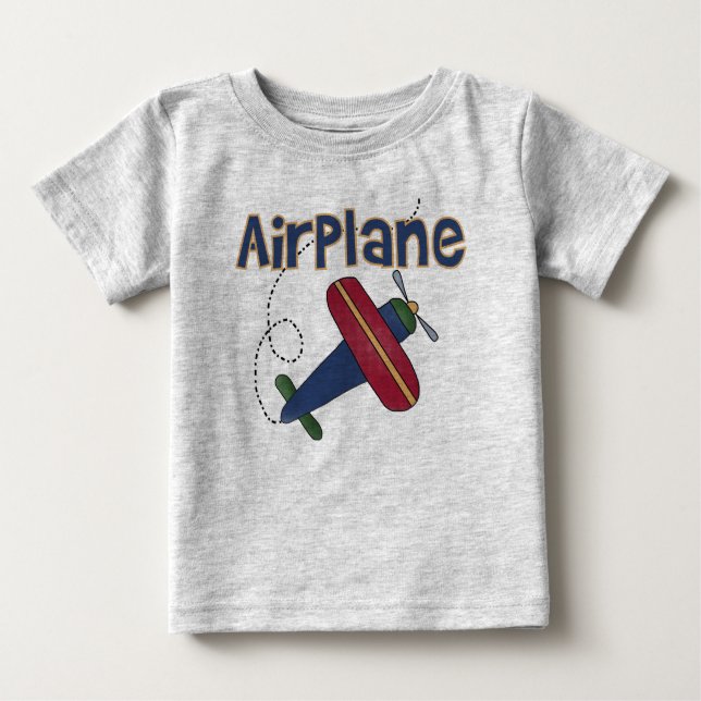 T-shirt Pour Bébé Avion Volant Avion (Devant)