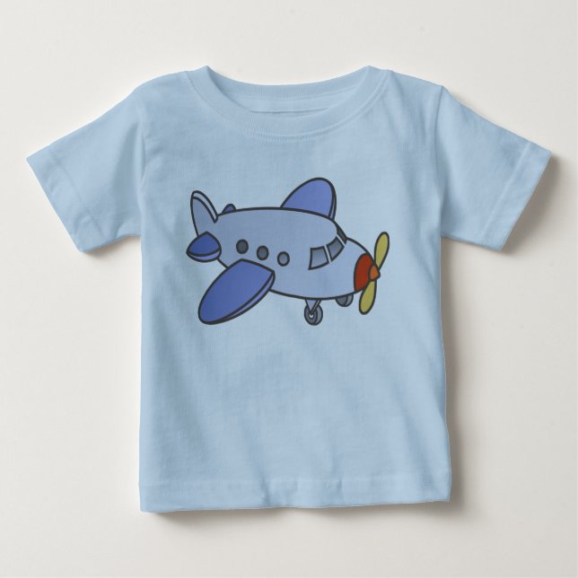 T-shirt Pour Bébé Avion volant en altitude (Devant)