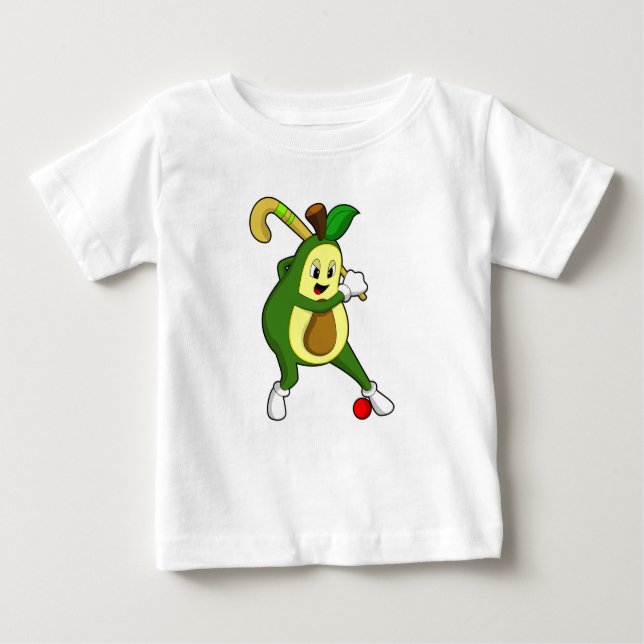 T-shirt Pour Bébé Avocado at hockey (Devant)