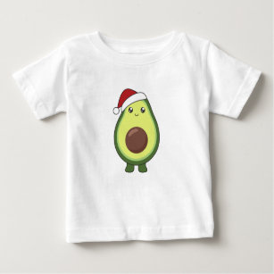 T-shirt Pour Bébé Avocado illuminations de Noël Amusant Avocados Ad