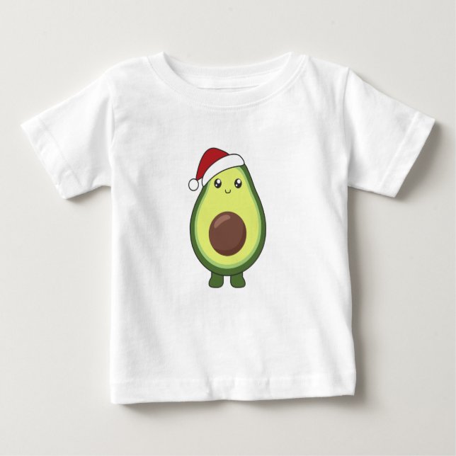 T-shirt Pour Bébé Avocado illuminations de Noël Amusant Avocados Adu (Devant)