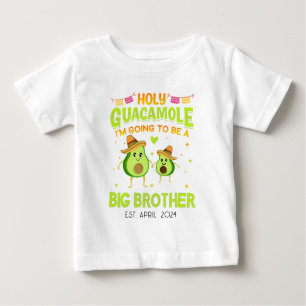 T-shirt Pour Bébé Avocado personnalisé Big Brother Faire-part