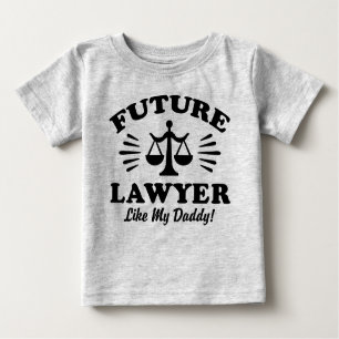 T-shirt Pour Bébé Avocat Du Futur Comme Mon Papa