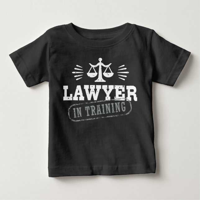 T-shirt Pour Bébé Avocat En Formation (Devant)