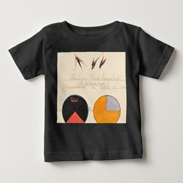 T-shirt Pour Bébé avoine, 1920 par Hilma af Klint (Devant)