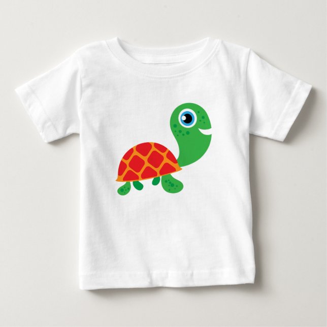T-shirt Pour Bébé Awesome Turtle (Devant)