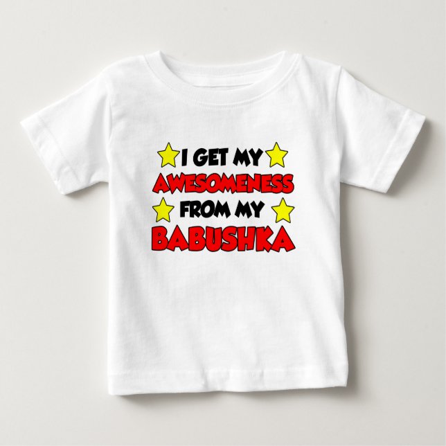 T-shirt Pour Bébé Awesomeness de Babushka (Devant)