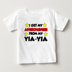 T-shirt Pour Bébé Awesomeness de mon Yia-Yia