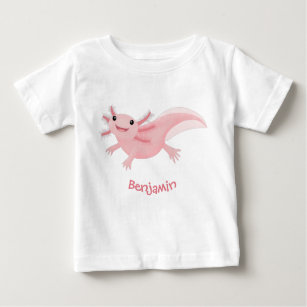 T-shirt Pour Bébé axolotl rose pâle