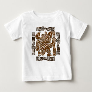 T-shirt Pour Bébé Aztec Eagle Guerrier Tribal Art antique