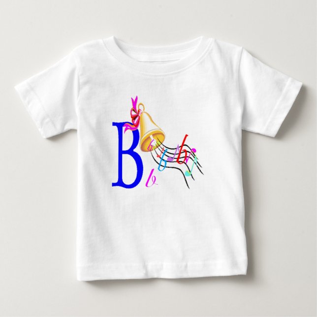 T-shirt Pour Bébé B - Collection de monogrammes (Devant)