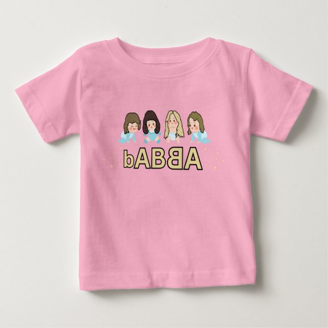 T-shirt Pour Bébé bABBA - musical babies and little dancing queens (Devant)