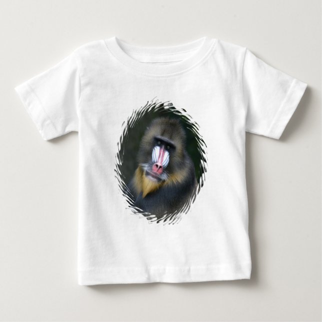 T-shirt Pour Bébé Baboon Face Infant Creeper (Devant)