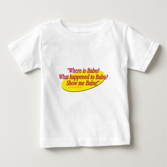 T-shirt Pour Bébé Babu ! … (Devant)