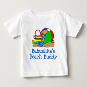 T-shirt Pour Bébé Babushka Beach Buddy
