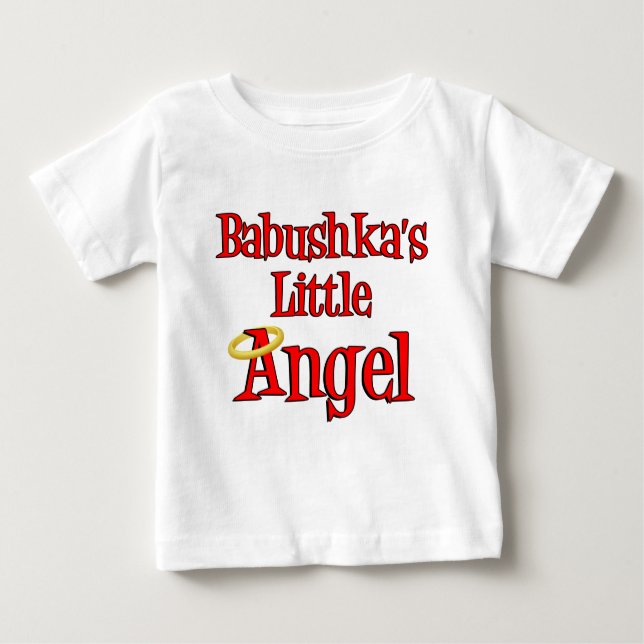 T-shirt Pour Bébé Babushka Little Angel (Devant)