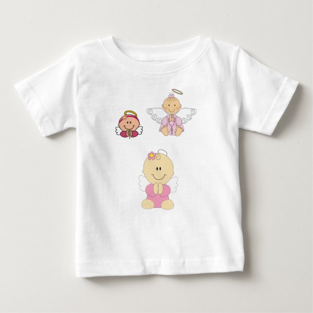 T-shirt Pour Bébé Baby Baptism Enfants Chemise | Baptême des filles (Devant)