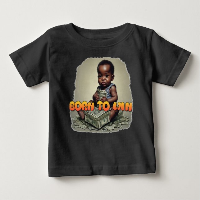 T-shirt Pour Bébé Baby Boss Né Pour Gagner (Devant)