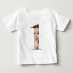T-shirt Pour Bébé Baby Boy 1er Anniversaire Photo personnalisée T-sh